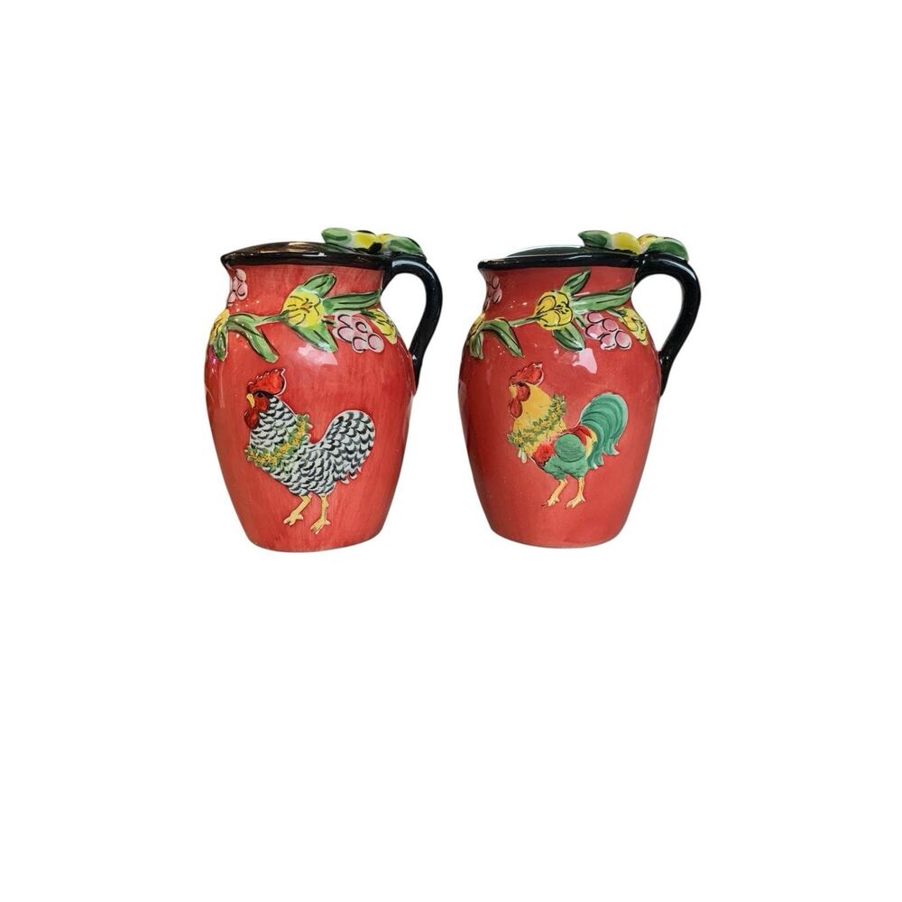 Blue Sky‎ 2004 Elisabeth Pohle ROOSTER Salt Pepper Shakers